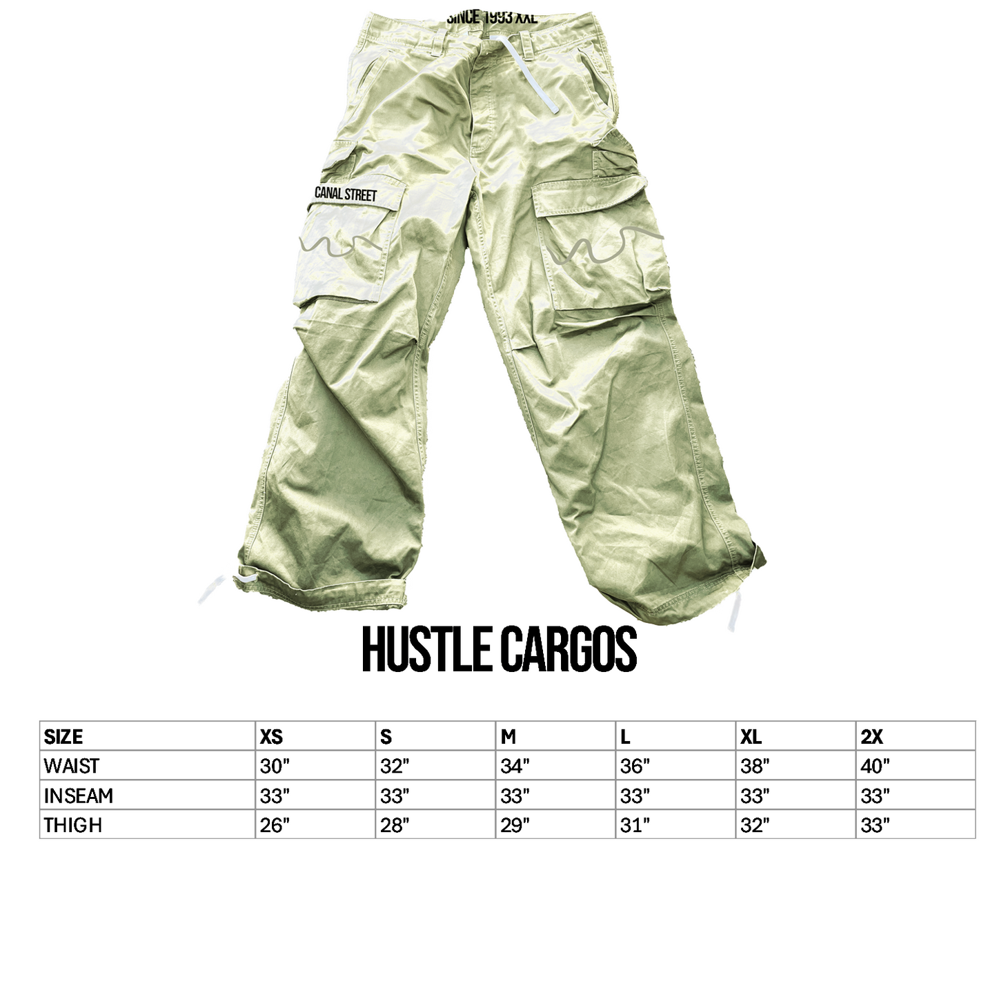 Khaki Hustle Cargos